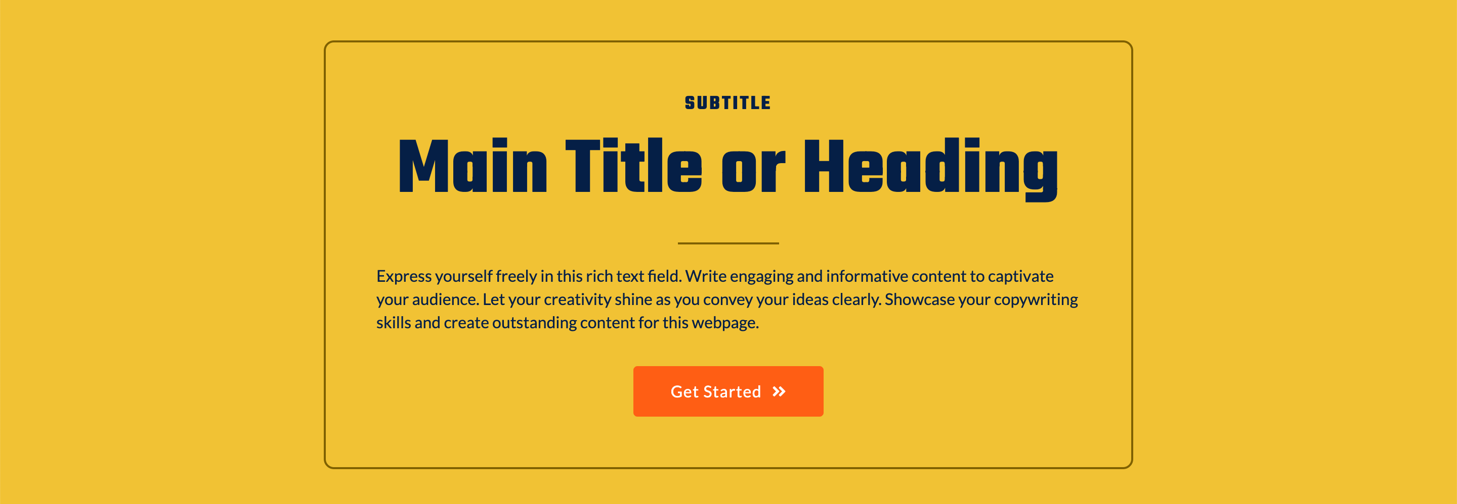 Customized Card with border.