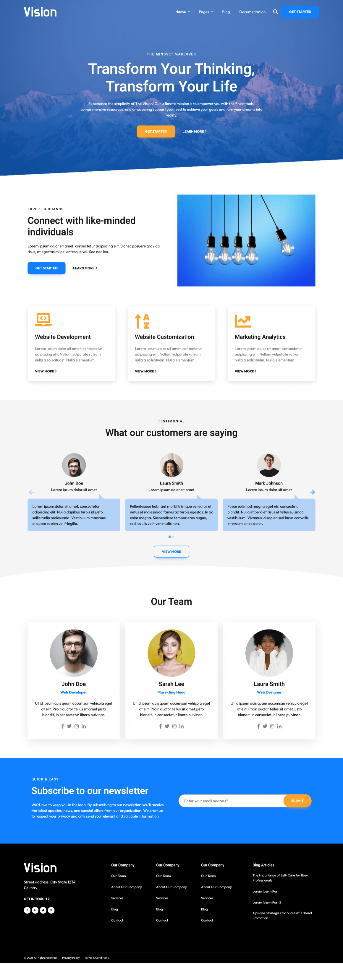 Vision allows users to easily customize pre-designed templates to fit their specific needs